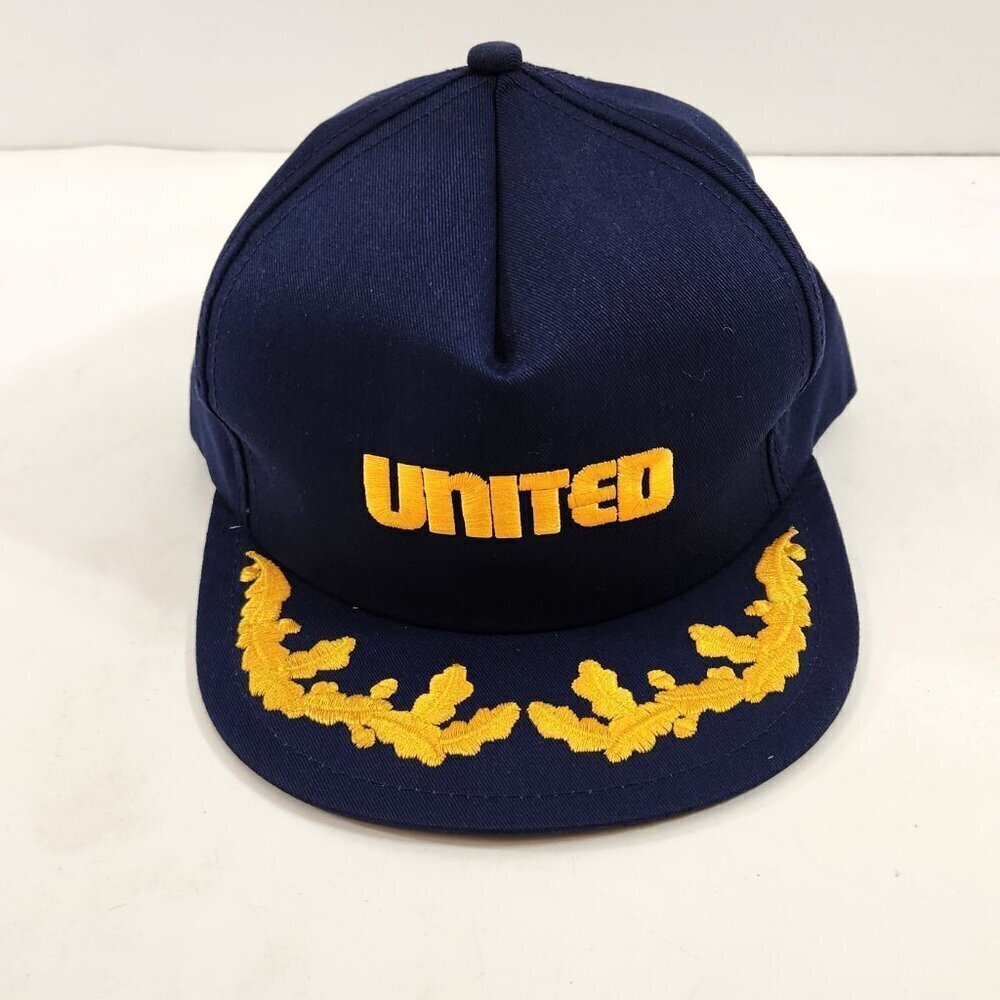 United Scrambled Eggs Snapback Hat Navy Blue One Size Made in Canada